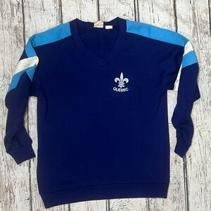 Vintage 80s Quebec Canada Travel Vacation Souvenir 1980s Sweatshirt